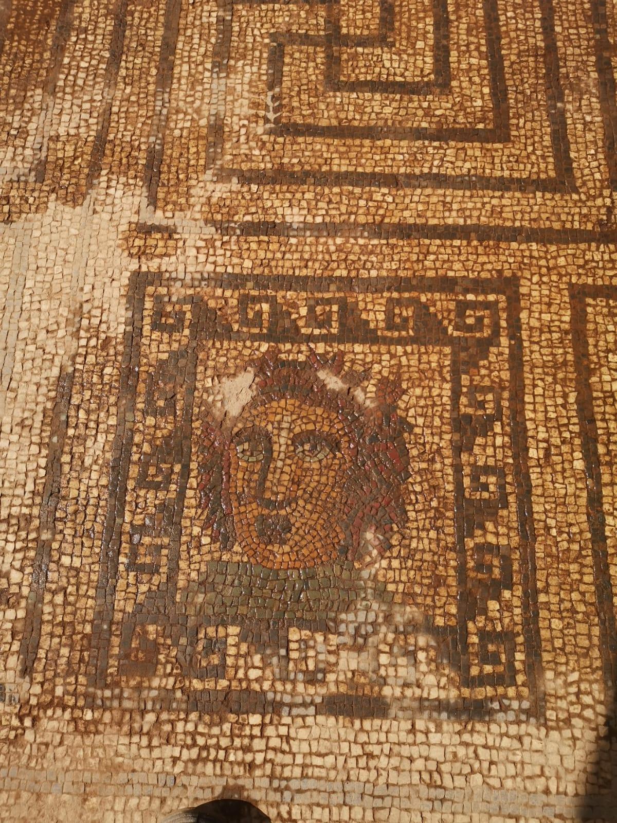 Mosaico con emblema de Medusa