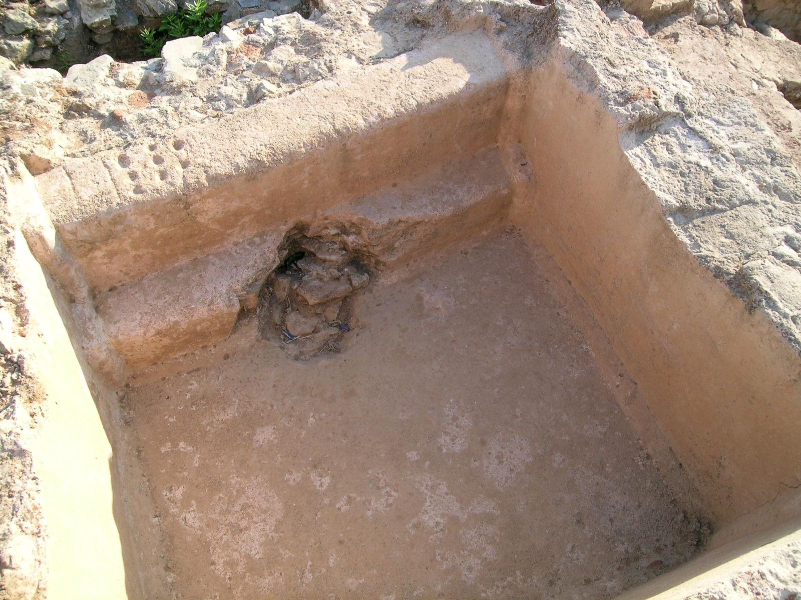 Detalle de la piscina de agua fría 